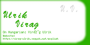 ulrik virag business card